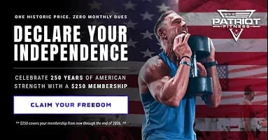 Patriot Fitness Declare Your Independence banner