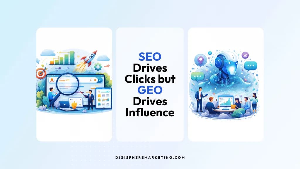 SEO Drives Clicks but GEO Drives Influence